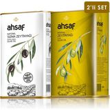 Ahsaf Soğuk Sıkım Zeytinyağı 1l Teneke + Riviera Zeytinyağı 1l Teneke ( 2'li Ekonomik Paket) - 2 lt