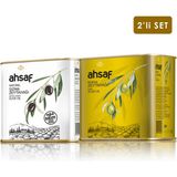 Ahsaf Soğuk Sıkım Zeytinyağı 500 ml Teneke + Riviera Zeytinyağı 500 ml Teneke (2'li Ekonomik Paket) - 1 lt
