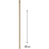 Ahşap 100 cm Hamur Açma Şekillendirme Oklavası ROYALEKS-56041 - Renkli