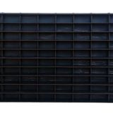 Ahşap 1/64 Hobi Araba Rafı Yatay 100 Araçlık (Eskitme Siyah, MDF)