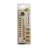 Ahşap 3.5 X 15Cm Derece Oda Termometresi İç / Dış Kurşun Civa İçermez