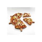 Ahşap 6 Dilimli Pizza Sunumluk Tepsi Pizzalık Peynir Sunum Sucuk Sunum Tepsi