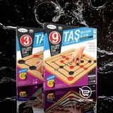 Ahşap 9 Taş 3 Taş Akıl Zeka ve Strateji Oyunu