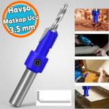 Ahşap Açma Havşa Matkap Ucu 3.5 mm Havşalı - Renkli
