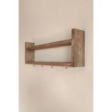 Ahşap Ahşap Mutfak Rafı Bardak Askılık Raf Klasik Garantisiz 10 cm 50 cm Klasik Kahverengi raf0021