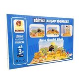 Ahşap Asr-ı Saadet Köyü - Dini Ahşap Figürler - Eğitici Oyuncak - 3 Yaş ve Üzeri Eğitime Yardımcı Oyuncak