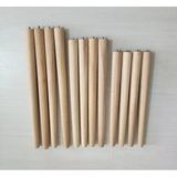 Ahşap Ayak Konik 39,44,49Cm Zigon Sehpa Puff, Tabure