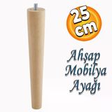 Ahsap Ayak Sehpa Masa Baza Cekyat Puf Tabure Unite Koltuk Ayagi Mobilya Ayaklari M8 Civatali 25 Cm