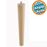Ahsap Ayak Sehpa Masa Baza Cekyat Puf Tabure Unite Koltuk Ayagi Mobilya Ayaklari Silindir Destek M8 Civatali 25 Cm