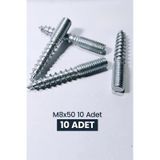 Ahşap Ayak Vidası M8x50 10 Adet