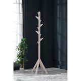 Ahşap Ayaklı Askılık Portmanto Modern Elbise Askısı 175 Cm Beyaz Diğer