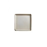 Ahşap Ayaklı Pearl Kare 25 Cm Servis Tabağı Tarçın 9 Cm