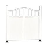Ahşap bahçe kapısı, Açık Ahşap Bahçe Kapısı KitiArka Bahçe Veranda Sundurma Girişi için 4 Metal Menteşeli Bağımsız Bölme Kapıları 110x120cm Bahçe Çiti Çözümü