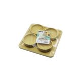 AHŞAP BAMBU 5PCS ÇEREZLİK - LOKUMLUK KASE SETİ 22X22CM (5477)