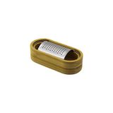 AHŞAP BAMBU HAZNELİ YATAY - OVAL METAL BOMBELİ MEYVE RENDESİ 7 X 15.5CM (5264)