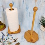 Ahsap Bambu Kagit Havluluk Ahsap Pecetelik Mutfak Duzenleyici 2 Li Set