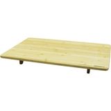 Ahşap Bambu Kesme Tahtası Kesim Panosu Ayaklı Sofra 40X60X7CM (4887) - Renkli