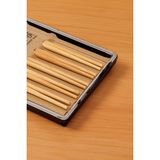 Ahşap Bambu Organik 10 Adet Chopstick Noodle Sushi Yeme Çubukları