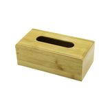 Ahşap - Bambu Peçetelik Kutu 11.6 X 22.8Cm Alt Kapaklı = Kayar Kanallı - Aç-Kapa (Timya/Go1395) 199589
