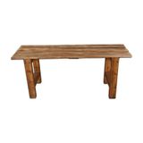 Ahşap Bank Bench Sandalye Mutfak Bank Ceviz 100cm X 30cm Kahverengi