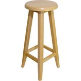 Ahşap Bar Taburesi 70 cm - Natural