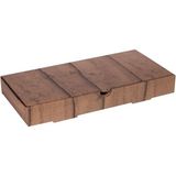 Ahşap Baskılı Küçük Pide Kutusu 23X14X4 cm - 100 Adet
