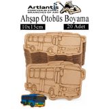 Ahşap Boyama Araçlar 20 Adet 10X15cm Taşıtlar Boyama Figürü Etkinlik Çoçuk Gelişim Motor Beceri Kreş Anasınıfı