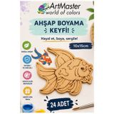 Ahşap Boyama Balık 24 Adet 10X15cm Boyama Deniz Figürü Etkinlik Çoçuk Gelişim Motor Beceri Kreş Anasınıfı