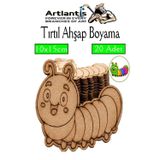 Ahşap Boyama Böcekler 20 Adet 10X15cm Boyama Böcek Figürleri Etkinlik Çocuk Gelişim Motor Beceri Kreş Anasınıfı