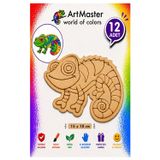 Ahşap Boyama Bukalemun 12 Adet 10x15cm Boyama Böcek Figürleri Etkinlik Çoçuk Gelişim Motor Beceri Kreş Anasınıfı
