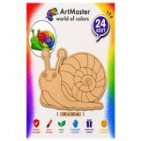 Ahşap Boyama Salyangoz 24 Adet 10x15cm Boyama Böcek Figürleri Etkinlik Çoçuk Gelişim Motor Beceri Kreş Anasınıfı