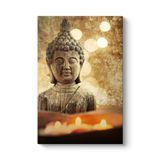 Ahşap Buda Tablosu 50 x 75