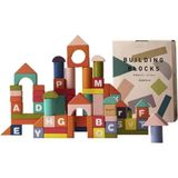 Ahşap Building Blocks 84 Parça Eğitici Oyuncak