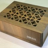 Ahşap Çay Kutusu (Gediz) 9 Bölmeli Kapaklı Poşet Bitki Çayı Saklama Kabı Tea Box (72 Çay Dahil)