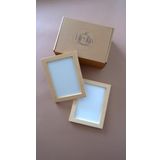 Ahşap Çerçeve 13x18 cm 2'li Set Siyah & Beyaz & Ahşap Renkli Premium (Ahşap)