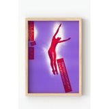 Ahşap Çerçeveli Contemporary Dance Poster – Modern Dansın Özgür Ruhu Duvar Tablosu Çok Renkli 10 x 15