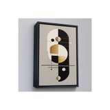 Ahşap Çerçeveli Dekoratif Soyut Tablo-8012 TTÇ.KNV8012FRM