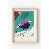 Ahşap Çerçeveli La Morte D’Amour Poster – Art Deco Tarzında Zarif Kadın Figürlü Duvar Tablosu Çok Renkli 10 x 15