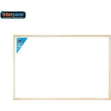 Ahşap Çerçeveli Lamine Yazı Tahtası 60X90 Cm, Duvara Monte, Beyaz - Ahşap - Beyaz - Seçenek 1