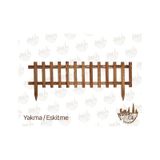 Ahşap Çit Bahçe Çiti Ahşap Bahçe Çiti Dekor Çit 120x30 Çit