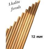 ahşap çıta çubuk kayın kavela 12 mm yivli 80 cm 5 ad