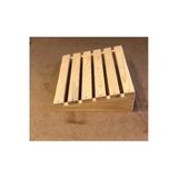 Ahşap Craft Masa Altı Ayaklık Ayak Koyma Standı Palo Santo 35X35cm