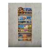 Ahşap Craft Montessori Kitaplık Ahşap Eğitici Çocuk Kitaplığı Çocuk Odası 100X40cm