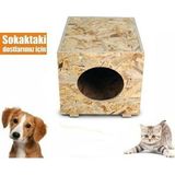 Ahsap Craft Osb Kedi Evi - 30CM
