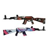 Ahşap CS-GO AK-47 2'li Tüfek Oyuncak Set 1001