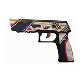Ahşap CS-GO Asimov P250 Lastik Atar Oyuncak Tabanca