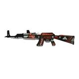 Ahşap CS-GO Blood AK-47 Lastik Atar Oyuncak Tüfek