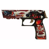 Ahşap CS-GO Bomber P250 Lastik Atar Oyuncak Tabanca