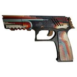 Ahşap CS-GO Retrobution P250 Lastik Atar Oyuncak Tabanca