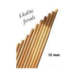 Ahşap Çubuk Çıta Kavela Yivli Kayın 10 Mm 40 Cm 15 Adet